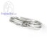 แหวนทองคำขาว แหวนเพชร แหวนคู่ แหวนแต่งงาน แหวนหมั้น - RC1246DWG